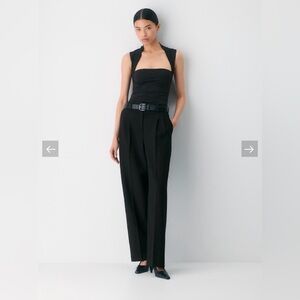 Aritzia Black Original Contour Flourish Top